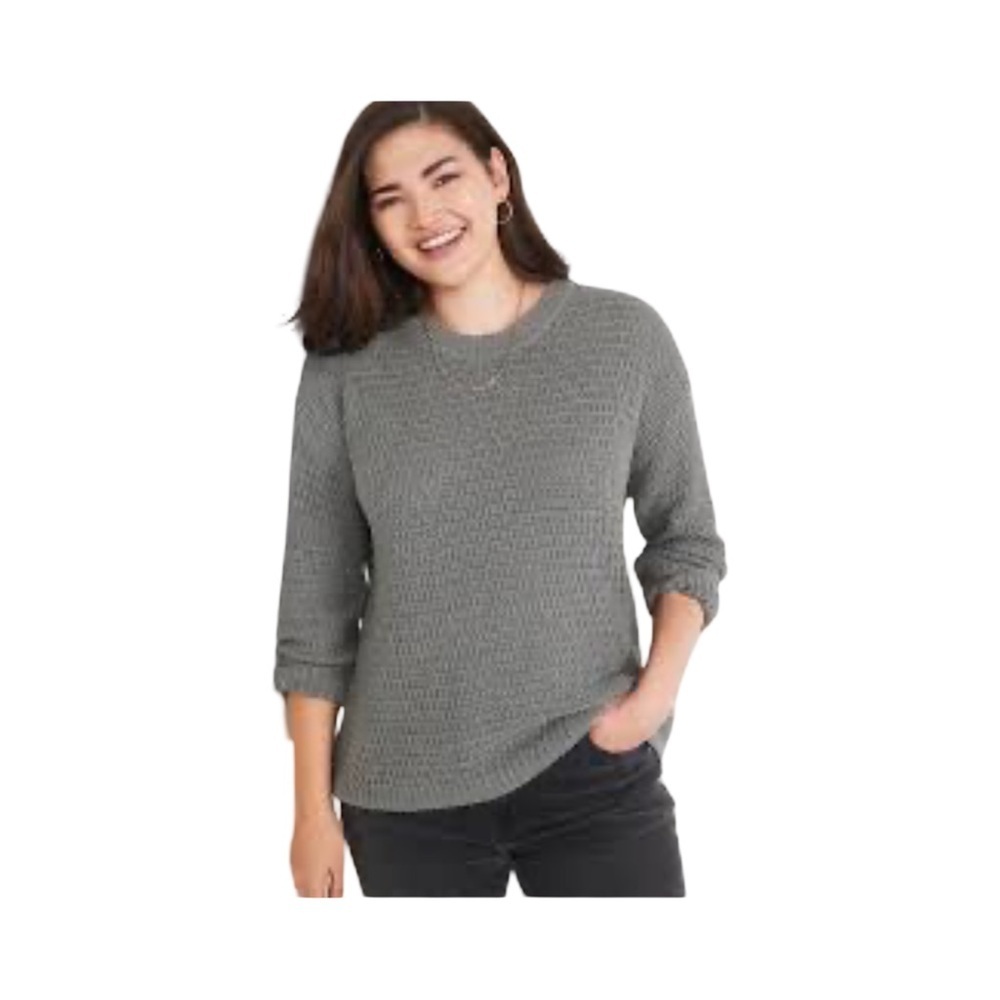 Old Navy Gray Long Sleeve Textured Sweater NWOT Size S